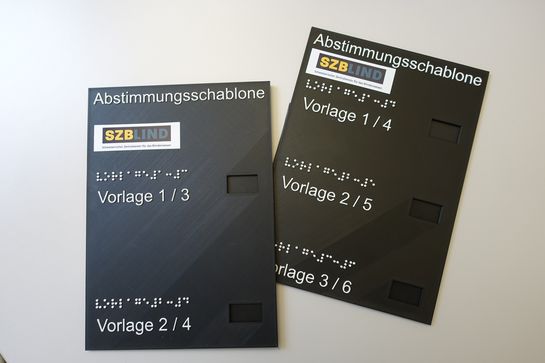 Der Prototyp der Abstimmungsschablonen